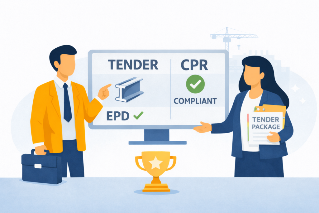 Sales and marketing teams needing EPDs that are compliant with CPR regulation for construction manufacturing | Ecochain software